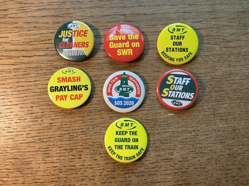 Rmt tin trade union badges - rmt,