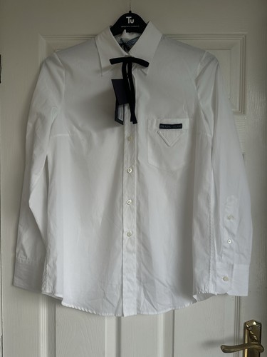 Prada white poplin shirt - prada,