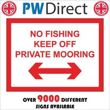 SIGN No Fishing Private