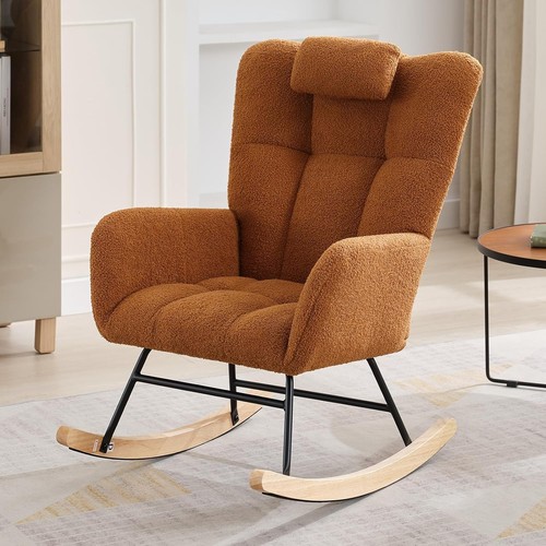 Upholstered glider rocker - upholstered,