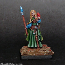 Wood Elf Mage Miniature with