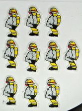 Set of 10 Fireman badges