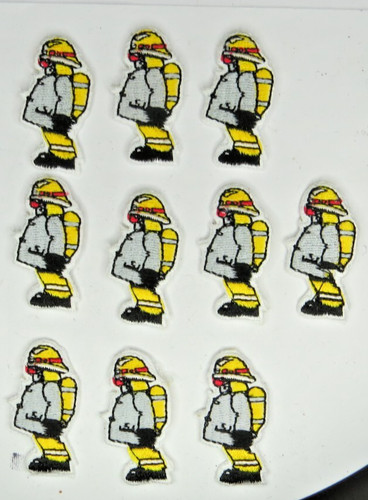 Set fireman badges - set,