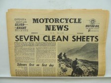 1960 Motorcycle News Newspaper