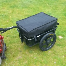 Mobility Scooter X Large Rear Cargo Box Towing Trailer HD Transport BLACK New