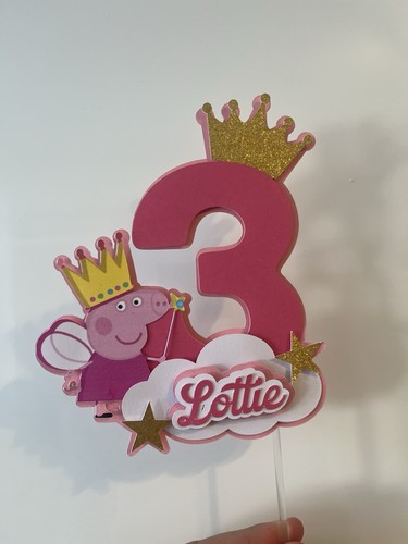 Personalised peppa pig cake - peppa,