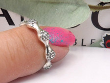 ❤️Genuine Retired Pandora 8 Pod Pave Clear Crystal Ring S925 ALE Size 50❤️