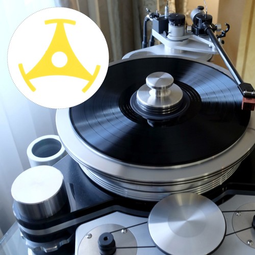Record player triangle - record,