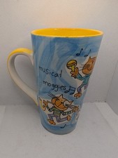 Whittard Of Chelsea Animal Alphabet 'Musical Moggies Crazy Cats' Tall Latte Mug