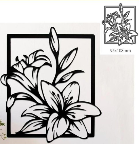 Metal cutting dies - metal, flower