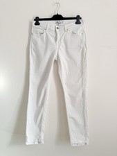Zara White Mid-Rise Skinny