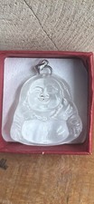 Quirky Happy Laughing Buddha Quartz Crystal Gemstone Pendant