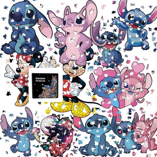 Cartoon animal wooden puzzle
