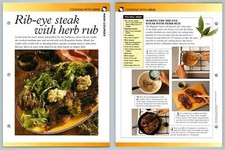 Rib-eye Steak With Herb Rub - Cooking - Secret World Of Herbs Fact File Card
