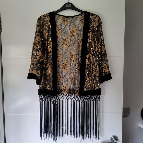 Ladies quiz black gold lace - quiz, &
