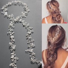 Pearl Wedding Gown Hair Vine
