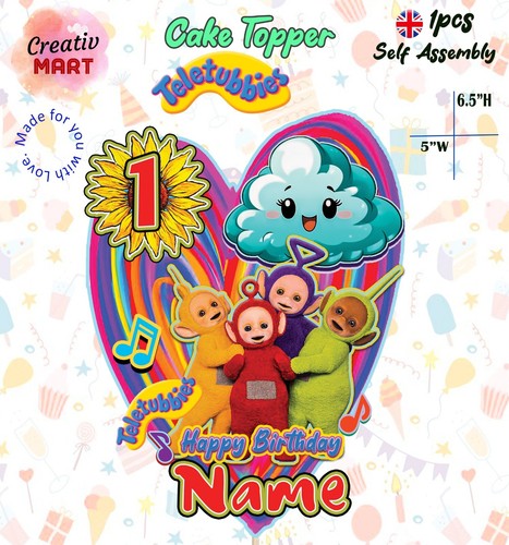 Rainbow teletubbies themed - rainbow,
