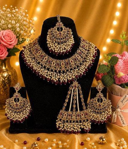 Gold plated imitation pearl - gold,