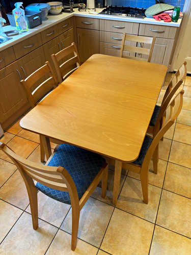 Extending dining table 6 - table, &
