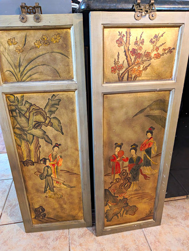 Asian oriental gold painted - gold,