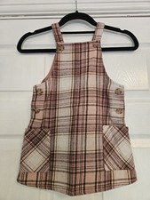 Girls 2-3 years pink & red pinafore dungaree dress from Primark