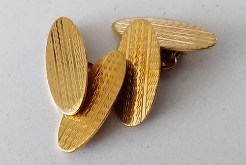 Vintage art deco cufflinks - art,