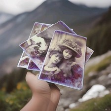 Victorian Greetings Cards x5
