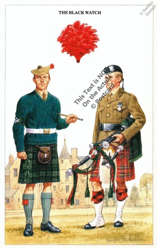 The black watch british army - black,