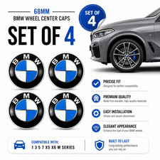 Set of 4 BMW Wheel Centre Caps