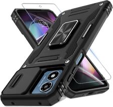 Case For Motorola Moto G05/E15 Ring ARMOUR Shockproof Phone Cover & Screen Guard