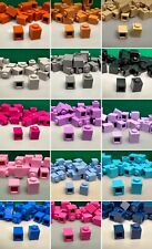 LEGO Plate, 1x1 3005, Grey, White, Black, Blue, Red, Green, Brown, 30 Pieces