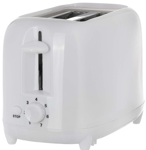 New white slice toaster - white,