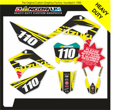 STOMP 110 JUICEBOX MINI PIT BIKE GRAPHICS DECALS STICKERS CUSTOM NAME NUMBER