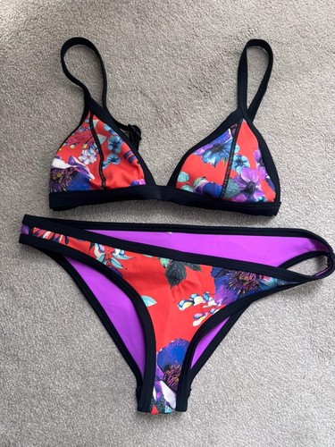 Seafolly orange purple black
