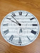 Mozart Music Note Wall Clock