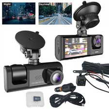 2" In HD 1080P Car Camera Recorder Dual Front and Rear Dash Cam Night Vision