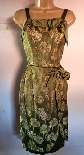Vintage 1950s green - green, gold