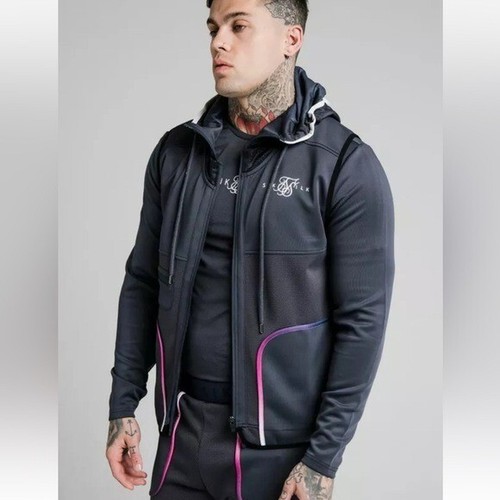 Siksilk mens navy legacy - navy, fade