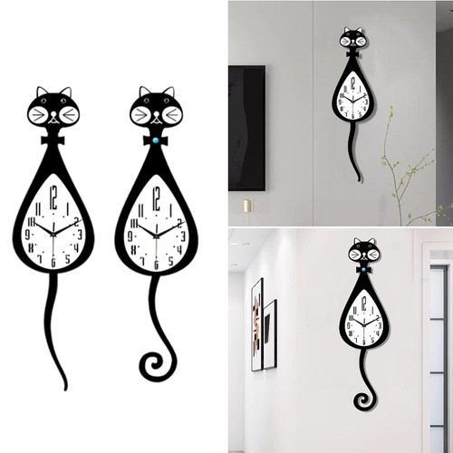 Cat shaped wall clock - shaped, with