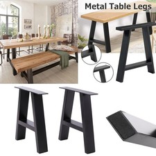 2x Industrial Metal Table Legs
