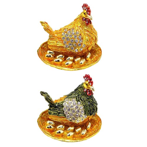 Hen hatching eggs jewelry box - hatching,