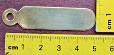 Solid Brass key Tag, 50mm x