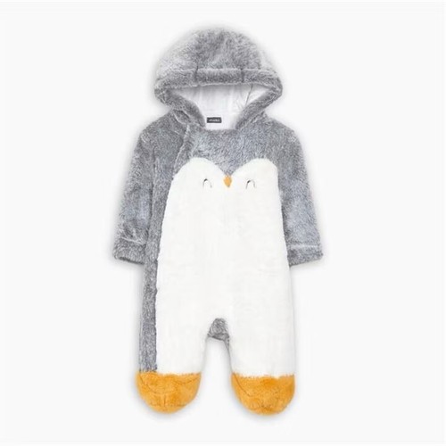 Cute fluffy penguin hooded - penguin,