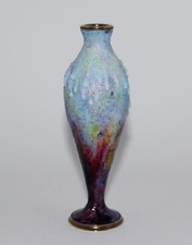 RARE ART DECO ENAMEL VASE