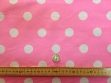 Spotted polka dot polycotton