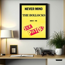 Sex Pistols Never Mind the Bollocks Promotional Retro Poster A5/A4/A3