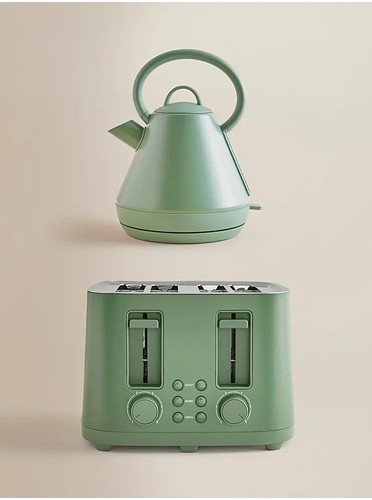 Green kettle toaster - , fast