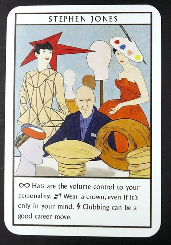 Card stephen jones - x,