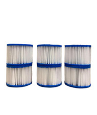 6 x NEW Premium Tubs Filters COMPATIBLE with Lay Z Spa Size VI/6 Cartridge 