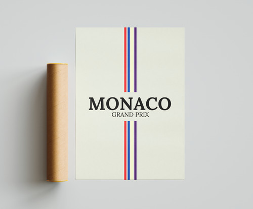 Monaco grand prix poster - grand,